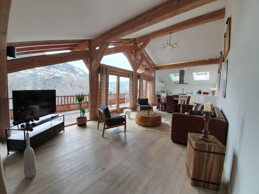 Chalet Entier 110M2 Avec Vue Et Sauna A 10 Min Des Pistes Sainte-Foy-Tarentaise Eksteriør bilde